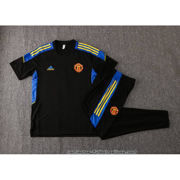 Chandal del Manchester United Manga Corta 2021-2022 Negro